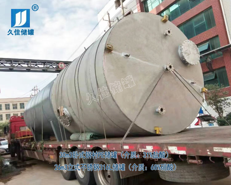 江西30立方鹽酸儲罐和26立方硝酸儲罐廠家哪家好？